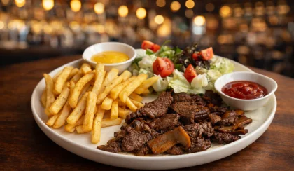 Soya Soslu Mantarlı Bonfile